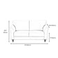 Modern Flared Arm Sofa Standard Wood Legs Sofa for Living Room Clearhalo 'Furniture' 'furniture_sofas' 'kitchen' 'kitchen_sofas' 'Living Room Furniture' 'Sofa' 'sofas' 4608042