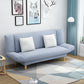 Tight Back Armless Settee Loveseat Convertible Fabric Settee Light Blue Clearhalo 'furn' 'furn_sofas' 'Furniture' 'furniture_sofas' 'kitchen' 'kitchen_sofas' 'Living Room Furniture' 'Sofa' 'sofas' 4608085