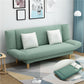 Tight Back Armless Settee Loveseat Convertible Fabric Settee Light Green Pillow Not Included Clearhalo 'furn' 'furn_sofas' 'Furniture' 'furniture_sofas' 'kitchen' 'kitchen_sofas' 'Living Room Furniture' 'Sofa' 'sofas' 4608089
