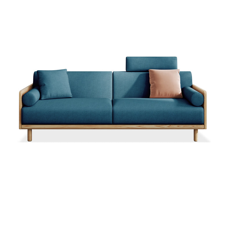 Linen Modern Sofa 33"W P Sofa Pillow Top Arm for Living Room Blue Clearhalo 'furn' 'furn_sofas' 'Furniture' 'furniture_sofas' 'kitchen' 'kitchen_sofas' 'Living Room Furniture' 'Sofa' 'sofas' 4608554