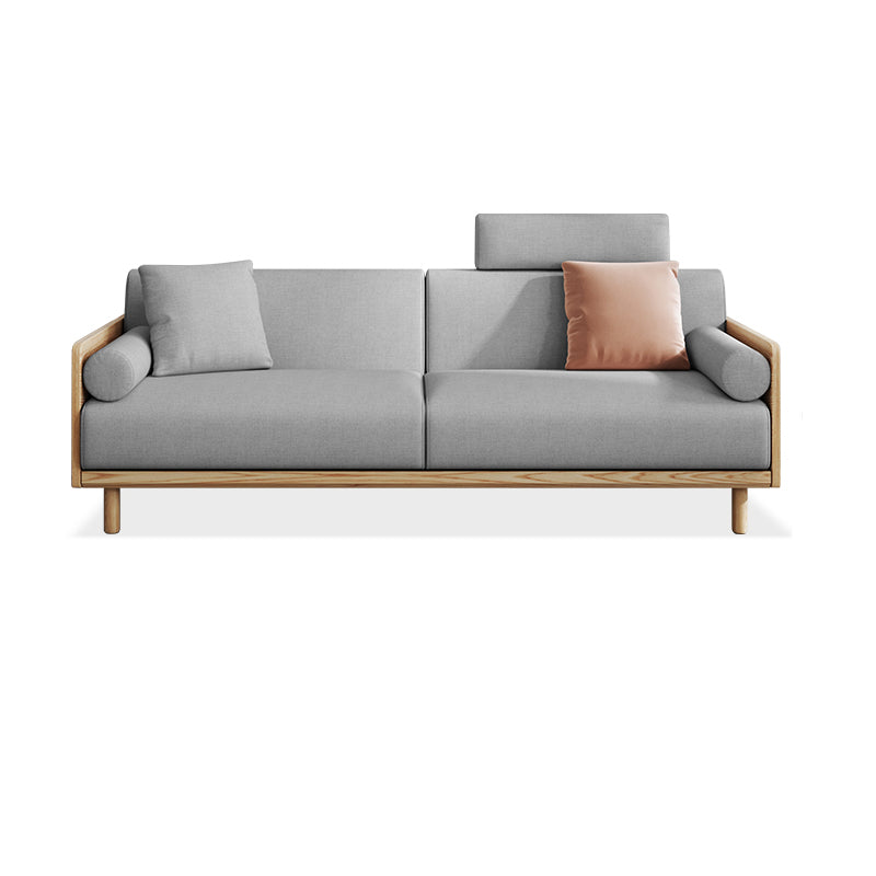 Linen Modern Sofa 33"W P Sofa Pillow Top Arm for Living Room Light Gray Clearhalo 'furn' 'furn_sofas' 'Furniture' 'furniture_sofas' 'kitchen' 'kitchen_sofas' 'Living Room Furniture' 'Sofa' 'sofas' 4608555