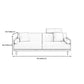Linen Modern Sofa 33"W P Sofa Pillow Top Arm for Living Room Clearhalo 'furn' 'furn_sofas' 'Furniture' 'furniture_sofas' 'kitchen' 'kitchen_sofas' 'Living Room Furniture' 'Sofa' 'sofas' 4608569