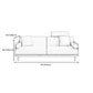 Linen Modern Sofa 33"W P Sofa Pillow Top Arm for Living Room Clearhalo 'furn' 'furn_sofas' 'Furniture' 'furniture_sofas' 'kitchen' 'kitchen_sofas' 'Living Room Furniture' 'Sofa' 'sofas' 4608570