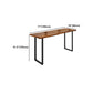 Brown Modern Style Bar Table Solid Wood and Iron Coffee Shop Bar Table Clearhalo 'Bar Furniture' 'Bar Tables' 'bar_tables' 'furn' 'furn_bar_tables' 'Furniture' 'furniture_bar_tables' 'Kitchen & Dining Furniture' 4610918