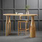 Solid Wood Counter Table with Specialty Table Top Legs Table - 41.3" H Without Chairs Clearhalo 'Bar Furniture' 'Bar Tables' 'bar_tables' 'furn' 'furn_bar_tables' 'Furniture' 'furniture_bar_tables' 'Kitchen & Dining Furniture' 4610950
