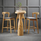 Solid Wood Counter Table with Specialty Table Top Legs Table - 41.3" H 70.9"L x 19.7"W x 41.3"H Without Chairs Clearhalo 'Bar Furniture' 'Bar Tables' 'bar_tables' 'furn' 'furn_bar_tables' 'Furniture' 'furniture_bar_tables' 'Kitchen & Dining Furniture' 4610952