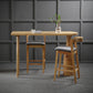 Solid Wood Counter Table with Specialty Table Top Legs Table - 41.3" H Clearhalo 'Bar Furniture' 'Bar Tables' 'bar_tables' 'furn' 'furn_bar_tables' 'Furniture' 'furniture_bar_tables' 'Kitchen & Dining Furniture' 4610963