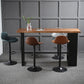 Industrial Wood Pub Table with Rectangle Table Top Trestle Table - 41.3" H Clearhalo 'Bar Furniture' 'Bar Tables' 'bar_tables' 'furn' 'furn_bar_tables' 'Furniture' 'furniture_bar_tables' 'Kitchen & Dining Furniture' 4610982