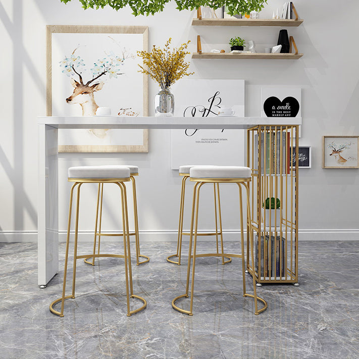 Solid Wood Counter Table with Rectangle Table Top Double Pedestal Table - 41.3" H Clearhalo 'Bar Furniture' 'Bar Tables' 'bar_tables' 'furn' 'furn_bar_tables' 'Furniture' 'furniture_bar_tables' 'Kitchen & Dining Furniture' 4611057