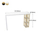 Solid Wood Counter Table with Rectangle Table Top Double Pedestal Table - 41.3" H Clearhalo 'Bar Furniture' 'Bar Tables' 'bar_tables' 'furn' 'furn_bar_tables' 'Furniture' 'furniture_bar_tables' 'Kitchen & Dining Furniture' 4611062