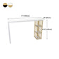 Solid Wood Counter Table with Rectangle Table Top Double Pedestal Table - 41.3" H Clearhalo 'Bar Furniture' 'Bar Tables' 'bar_tables' 'furn' 'furn_bar_tables' 'Furniture' 'furniture_bar_tables' 'Kitchen & Dining Furniture' 4611063