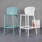 Modern Armless Backrest Counter Stool Plastic Balcony Bar Stool Clearhalo 'Bar Furniture' 'Bar Stools' 'bar_stools' 'furn' 'furn_bar_stools' 'furniture_bar_stools' 'Kitchen & Dining Furniture' 'kitchen&dining_furn' 'kitchen' 'kitchen_furn' Furniture' 4611190