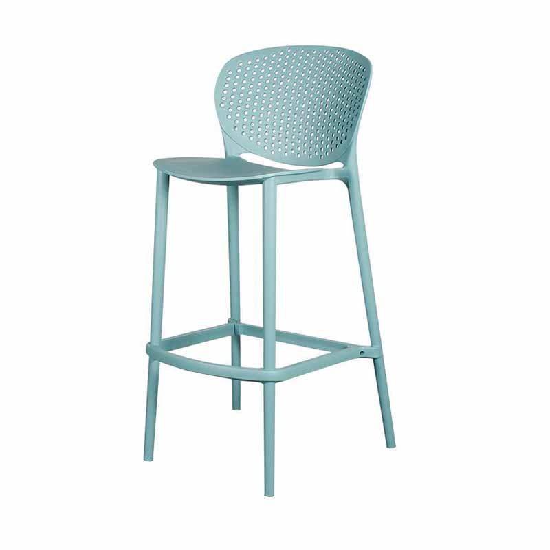 Modern Armless Backrest Counter Stool Plastic Balcony Bar Stool Clearhalo 'Bar Furniture' 'Bar Stools' 'bar_stools' 'furn' 'furn_bar_stools' 'furniture_bar_stools' 'Kitchen & Dining Furniture' 'kitchen&dining_furn' 'kitchen' 'kitchen_furn' Furniture' 4611199