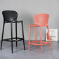 Modern Armless Backrest Counter Stool Plastic Balcony Bar Stool Clearhalo 'Bar Furniture' 'Bar Stools' 'bar_stools' 'furn' 'furn_bar_stools' 'furniture_bar_stools' 'Kitchen & Dining Furniture' 'kitchen&dining_furn' 'kitchen' 'kitchen_furn' Furniture' 4611206