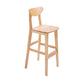Contemporary Solid Wood Barstools Bristol Bar Stool with Footrest and Low Back Clearhalo 'Bar Furniture' 'Bar Stools' 'bar_stools' 'furn' 'furn_bar_stools' 'furniture_bar_stools' 'Kitchen & Dining Furniture' 'kitchen&dining_furn' 'kitchen' 'kitchen_furn' Furniture' 4611221