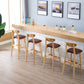 Contemporary Solid Wood Barstools Bristol Bar Stool with Footrest and Low Back Clearhalo 'Bar Furniture' 'Bar Stools' 'bar_stools' 'furn' 'furn_bar_stools' 'furniture_bar_stools' 'Kitchen & Dining Furniture' 'kitchen&dining_furn' 'kitchen' 'kitchen_furn' Furniture' 4611230