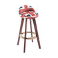 Contemporary Solid Wood Swivel Barstool Bristol Bar Stool with Footrest and Low Back Red-White-Blue Brown 1 Piece Clearhalo 'Bar Furniture' 'Bar Stools' 'bar_stools' 'furn' 'furn_bar_stools' 'furniture_bar_stools' 'Kitchen & Dining Furniture' 'kitchen&dining_furn' 'kitchen' 'kitchen_furn' Furniture' 4611332
