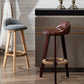 Scandinavia Style Bar-stool Round Seat Wooden Legs for Kitchen Bar Clearhalo 'Bar Furniture' 'Bar Stools' 'bar_stools' 'furn' 'furn_bar_stools' 'furniture_bar_stools' 'Kitchen & Dining Furniture' 'kitchen&dining_furn' 'kitchen' 'kitchen_furn' Furniture' 4611384