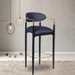 Contemporary Metal Bar Stools Indoor Barstool with Metal Legs and Low Back Clearhalo 'Bar Furniture' 'Bar Stools' 'bar_stools' 'furn' 'furn_bar_stools' 'furniture_bar_stools' 'Kitchen & Dining Furniture' 'kitchen&dining_furn' 'kitchen' 'kitchen_furn' Furniture' 4611425
