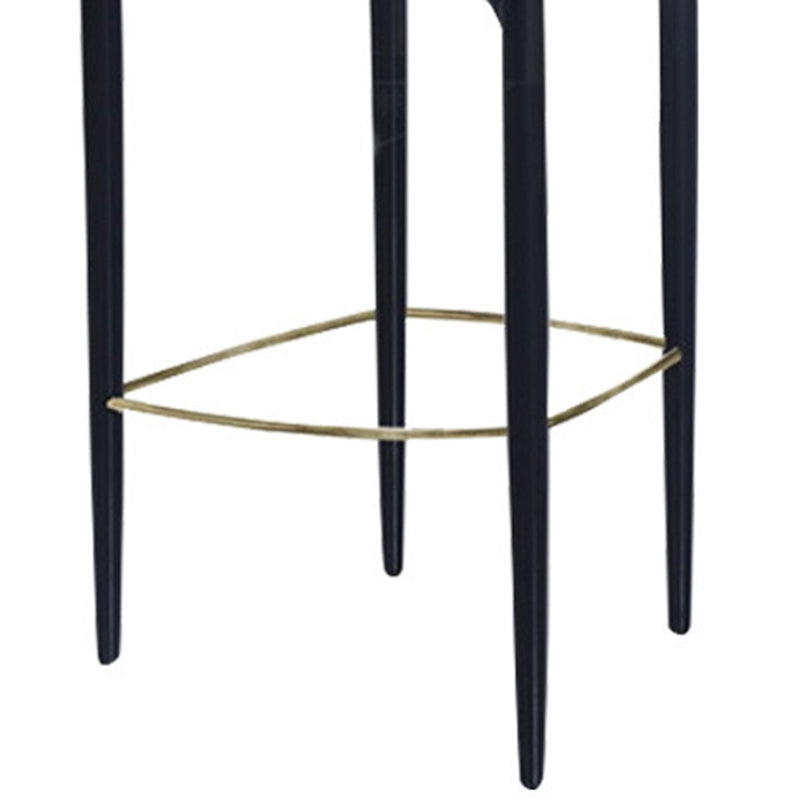 Contemporary Metal Bar Stools Indoor Barstool with Metal Legs and Low Back Clearhalo 'Bar Furniture' 'Bar Stools' 'bar_stools' 'furn' 'furn_bar_stools' 'furniture_bar_stools' 'Kitchen & Dining Furniture' 'kitchen&dining_furn' 'kitchen' 'kitchen_furn' Furniture' 4611437