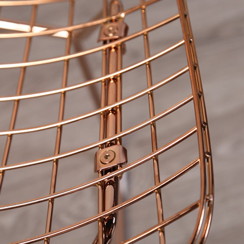 Contemporary Metal Barstools Indoor Bar Stool with Low Back and Footrest Clearhalo 'Bar Furniture' 'Bar Stools' 'bar_stools' 'furn' 'furn_bar_stools' 'furniture_bar_stools' 'Kitchen & Dining Furniture' 'kitchen&dining_furn' 'kitchen' 'kitchen_furn' Furniture' 4611454