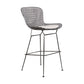 Contemporary Metal Barstools Indoor Bar Stool with Low Back and Footrest Silver White 1 Piece Clearhalo 'Bar Furniture' 'Bar Stools' 'bar_stools' 'furn' 'furn_bar_stools' 'furniture_bar_stools' 'Kitchen & Dining Furniture' 'kitchen&dining_furn' 'kitchen' 'kitchen_furn' Furniture' 4611460