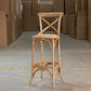 Contemporary Solid Wood Bar Stool Bristol Bar Stool with Wood Seat and Footrest Wood Clearhalo 'Bar Furniture' 'Bar Stools' 'bar_stools' 'furn' 'furn_bar_stools' 'furniture_bar_stools' 'Kitchen & Dining Furniture' 'kitchen&dining_furn' 'kitchen' 'kitchen_furn' Furniture' 4611548