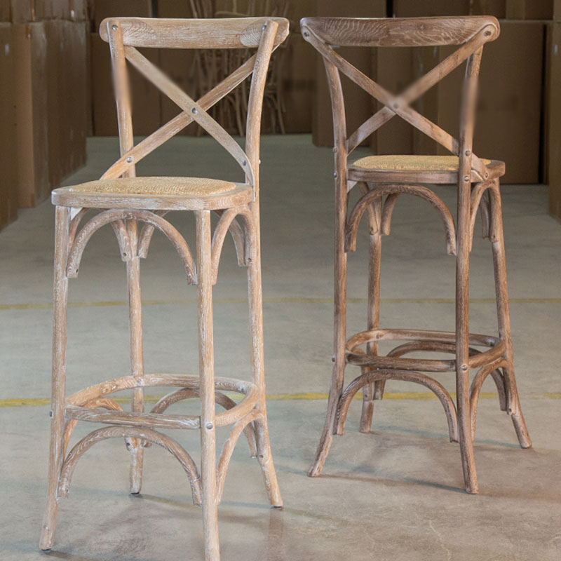 Contemporary Solid Wood Bar Stool Bristol Bar Stool with Wood Seat and Footrest Clearhalo 'Bar Furniture' 'Bar Stools' 'bar_stools' 'furn' 'furn_bar_stools' 'furniture_bar_stools' 'Kitchen & Dining Furniture' 'kitchen&dining_furn' 'kitchen' 'kitchen_furn' Furniture' 4611549