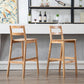Contemporary Solid Wood Bar Stool Indoor Bar Stool with Footrest and Low Back Clearhalo 'Bar Furniture' 'Bar Stools' 'bar_stools' 'furn' 'furn_bar_stools' 'furniture_bar_stools' 'Kitchen & Dining Furniture' 'kitchen&dining_furn' 'kitchen' 'kitchen_furn' Furniture' 4611586