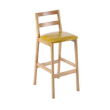 Contemporary Solid Wood Bar Stool Indoor Bar Stool with Footrest and Low Back Clearhalo 'Bar Furniture' 'Bar Stools' 'bar_stools' 'furn' 'furn_bar_stools' 'furniture_bar_stools' 'Kitchen & Dining Furniture' 'kitchen&dining_furn' 'kitchen' 'kitchen_furn' Furniture' 4611591