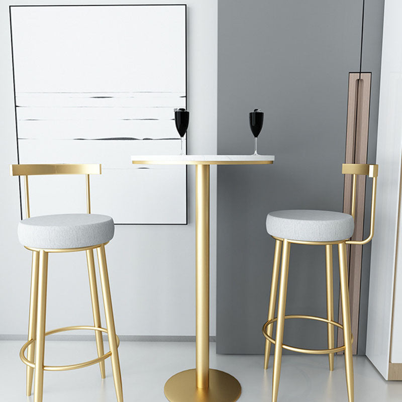 Modern Style Metal Bar Stool with Footrest and Low Back Casual Bar Stool Clearhalo 'Bar Furniture' 'Bar Stools' 'bar_stools' 'furn' 'furn_bar_stools' 'furniture_bar_stools' 'Kitchen & Dining Furniture' 'kitchen&dining_furn' 'kitchen' 'kitchen_furn' Furniture' 4611645