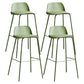 Contemporary Metal Plastic Barstool Bristol Bar Stool with Footrest and Low Back Green 4 Piece Set Clearhalo 'Bar Furniture' 'Bar Stools' 'bar_stools' 'furn' 'furn_bar_stools' 'furniture_bar_stools' 'Kitchen & Dining Furniture' 'kitchen&dining_furn' 'kitchen' 'kitchen_furn' Furniture' 4611691