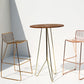 Modern Style Steel Counter Stools with Footrest and Cutout Milk Tea Shop Bar Stool 30 Inch Clearhalo 'Bar Furniture' 'Bar Stools' 'bar_stools' 'furniture_bar_stools' 'Kitchen & Dining Furniture' 'kitchen&dining_furn' 'kitchen' 'kitchen_furn' Furniture' 4611702
