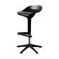 Living Room Modern Plastic Barstool Rotating Lifting Macron Bar Stool with Backrests Black 1 Piece Clearhalo 'Bar Furniture' 'Bar Stools' 'bar_stools' 'furn' 'furn_bar_stools' 'furniture_bar_stools' 'Kitchen & Dining Furniture' 'kitchen&dining_furn' 'kitchen' 'kitchen_furn' Furniture' 4611723