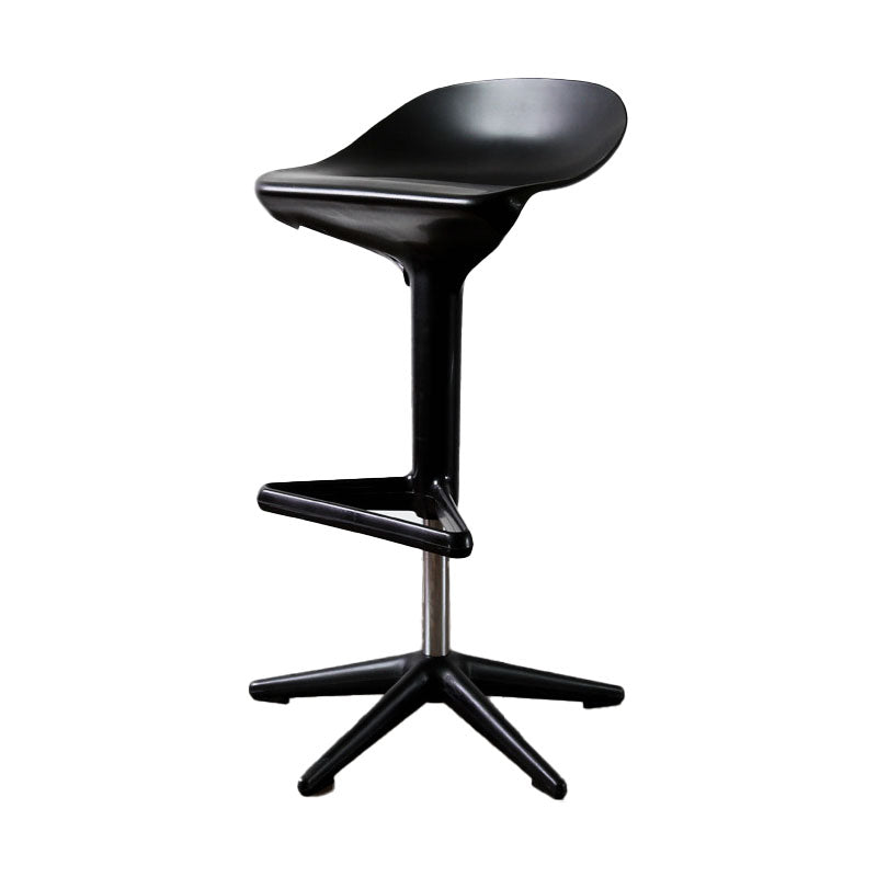 Living Room Modern Plastic Barstool Rotating Lifting Macron Bar Stool with Backrests Black 1 Piece Clearhalo 'Bar Furniture' 'Bar Stools' 'bar_stools' 'furn' 'furn_bar_stools' 'furniture_bar_stools' 'Kitchen & Dining Furniture' 'kitchen&dining_furn' 'kitchen' 'kitchen_furn' Furniture' 4611723