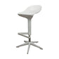 Living Room Modern Plastic Barstool Rotating Lifting Macron Bar Stool with Backrests White 1 Piece Clearhalo 'Bar Furniture' 'Bar Stools' 'bar_stools' 'furn' 'furn_bar_stools' 'furniture_bar_stools' 'Kitchen & Dining Furniture' 'kitchen&dining_furn' 'kitchen' 'kitchen_furn' Furniture' 4611724