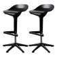 Living Room Modern Plastic Barstool Rotating Lifting Macron Bar Stool with Backrests Black 2 Piece Set Clearhalo 'Bar Furniture' 'Bar Stools' 'bar_stools' 'furn' 'furn_bar_stools' 'furniture_bar_stools' 'Kitchen & Dining Furniture' 'kitchen&dining_furn' 'kitchen' 'kitchen_furn' Furniture' 4611731
