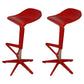 Living Room Modern Plastic Barstool Rotating Lifting Macron Bar Stool with Backrests Red 2 Piece Set Clearhalo 'Bar Furniture' 'Bar Stools' 'bar_stools' 'furn' 'furn_bar_stools' 'furniture_bar_stools' 'Kitchen & Dining Furniture' 'kitchen&dining_furn' 'kitchen' 'kitchen_furn' Furniture' 4611734