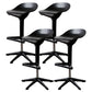 Living Room Modern Plastic Barstool Rotating Lifting Macron Bar Stool with Backrests Black 4 Piece Set Clearhalo 'Bar Furniture' 'Bar Stools' 'bar_stools' 'furn' 'furn_bar_stools' 'furniture_bar_stools' 'Kitchen & Dining Furniture' 'kitchen&dining_furn' 'kitchen' 'kitchen_furn' Furniture' 4611739
