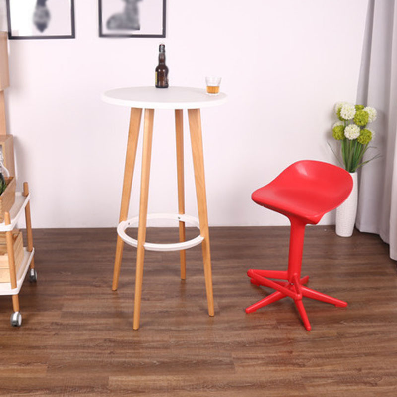 Living Room Modern Plastic Barstool Rotating Lifting Macron Bar Stool with Backrests Clearhalo 'Bar Furniture' 'Bar Stools' 'bar_stools' 'furn' 'furn_bar_stools' 'furniture_bar_stools' 'Kitchen & Dining Furniture' 'kitchen&dining_furn' 'kitchen' 'kitchen_furn' Furniture' 4611742