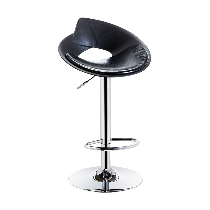 Nordic Style Leather Seats Barstool Rotating Lifting Bar Stool for Indoor Black 1 Piece Clearhalo 'Bar Furniture' 'Bar Stools' 'bar_stools' 'furn' 'furn_bar_stools' 'furniture_bar_stools' 'Kitchen & Dining Furniture' 'kitchen&dining_furn' 'kitchen' 'kitchen_furn' Furniture' 4611749