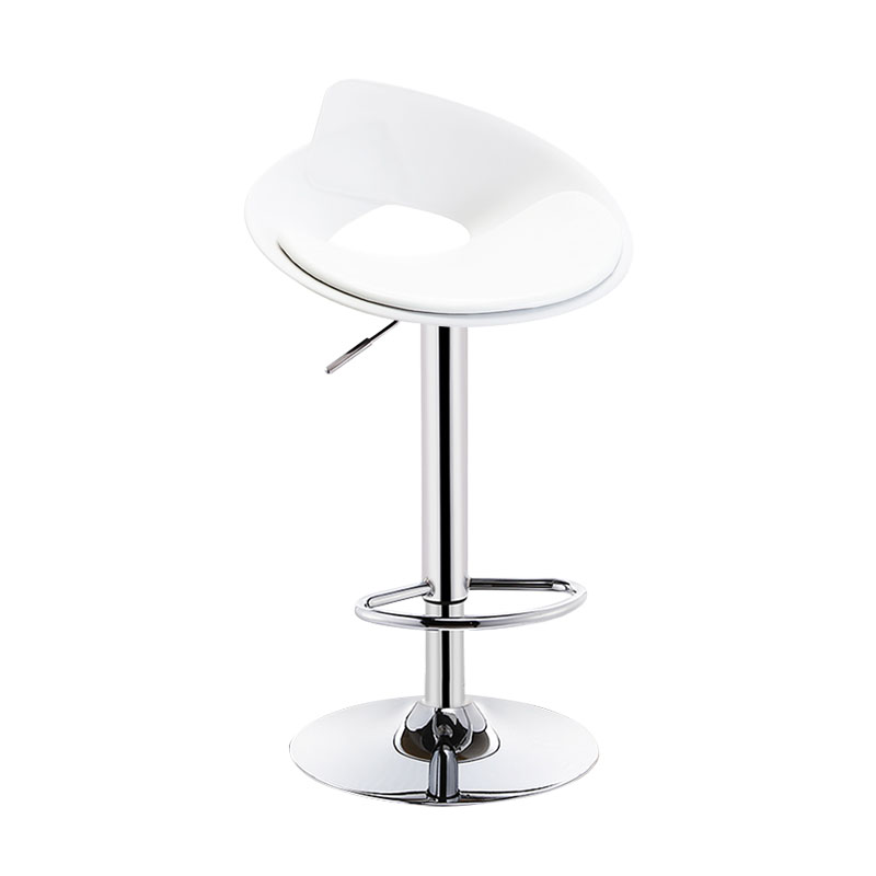 Nordic Style Leather Seats Barstool Rotating Lifting Bar Stool for Indoor White 1 Piece Clearhalo 'Bar Furniture' 'Bar Stools' 'bar_stools' 'furn' 'furn_bar_stools' 'furniture_bar_stools' 'Kitchen & Dining Furniture' 'kitchen&dining_furn' 'kitchen' 'kitchen_furn' Furniture' 4611753