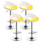Nordic Style Leather Seats Barstool Rotating Lifting Bar Stool for Indoor White-Yellow 4 Piece Set Clearhalo 'Bar Furniture' 'Bar Stools' 'bar_stools' 'furn' 'furn_bar_stools' 'furniture_bar_stools' 'Kitchen & Dining Furniture' 'kitchen&dining_furn' 'kitchen' 'kitchen_furn' Furniture' 4611770