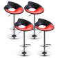 Nordic Style Leather Seats Barstool Rotating Lifting Bar Stool for Indoor Black-Red 4 Piece Set Clearhalo 'Bar Furniture' 'Bar Stools' 'bar_stools' 'furn' 'furn_bar_stools' 'furniture_bar_stools' 'Kitchen & Dining Furniture' 'kitchen&dining_furn' 'kitchen' 'kitchen_furn' Furniture' 4611774