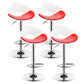 Nordic Style Leather Seats Barstool Rotating Lifting Bar Stool for Indoor White-Red 4 Piece Set Clearhalo 'Bar Furniture' 'Bar Stools' 'bar_stools' 'furn' 'furn_bar_stools' 'furniture_bar_stools' 'Kitchen & Dining Furniture' 'kitchen&dining_furn' 'kitchen' 'kitchen_furn' Furniture' 4611775