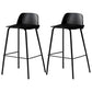 Contemporary Plastic Seats Macron Barstool Metal 4 Legs Bar Stool for Indoor Set of 2 Black 2 Piece Set Counter Stool(26"H) Clearhalo 'Bar Furniture' 'Bar Stools' 'bar_stools' 'furn' 'furn_bar_stools' 'furniture_bar_stools' 'Kitchen & Dining Furniture' 'kitchen&dining_furn' 'kitchen' 'kitchen_furn' Furniture' 4611779
