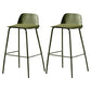 Contemporary Plastic Seats Macron Barstool Metal 4 Legs Bar Stool for Indoor Set of 2 Dark Green 2 Piece Set Counter Stool(26"H) Clearhalo 'Bar Furniture' 'Bar Stools' 'bar_stools' 'furn' 'furn_bar_stools' 'furniture_bar_stools' 'Kitchen & Dining Furniture' 'kitchen&dining_furn' 'kitchen' 'kitchen_furn' Furniture' 4611782