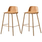 Contemporary Plastic Seats Macron Barstool Metal 4 Legs Bar Stool for Indoor Set of 2 Yellow 2 Piece Set Counter Stool(26"H) Clearhalo 'Bar Furniture' 'Bar Stools' 'bar_stools' 'furn' 'furn_bar_stools' 'furniture_bar_stools' 'Kitchen & Dining Furniture' 'kitchen&dining_furn' 'kitchen' 'kitchen_furn' Furniture' 4611785