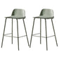 Contemporary Plastic Seats Macron Barstool Metal 4 Legs Bar Stool for Indoor Set of 2 Green 2 Piece Set Counter Stool(26"H) Clearhalo 'Bar Furniture' 'Bar Stools' 'bar_stools' 'furn' 'furn_bar_stools' 'furniture_bar_stools' 'Kitchen & Dining Furniture' 'kitchen&dining_furn' 'kitchen' 'kitchen_furn' Furniture' 4611790