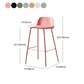 Contemporary Plastic Seats Macron Barstool Metal 4 Legs Bar Stool for Indoor Set of 2 Clearhalo 'Bar Furniture' 'Bar Stools' 'bar_stools' 'furn' 'furn_bar_stools' 'furniture_bar_stools' 'Kitchen & Dining Furniture' 'kitchen&dining_furn' 'kitchen' 'kitchen_furn' Furniture' 4611800